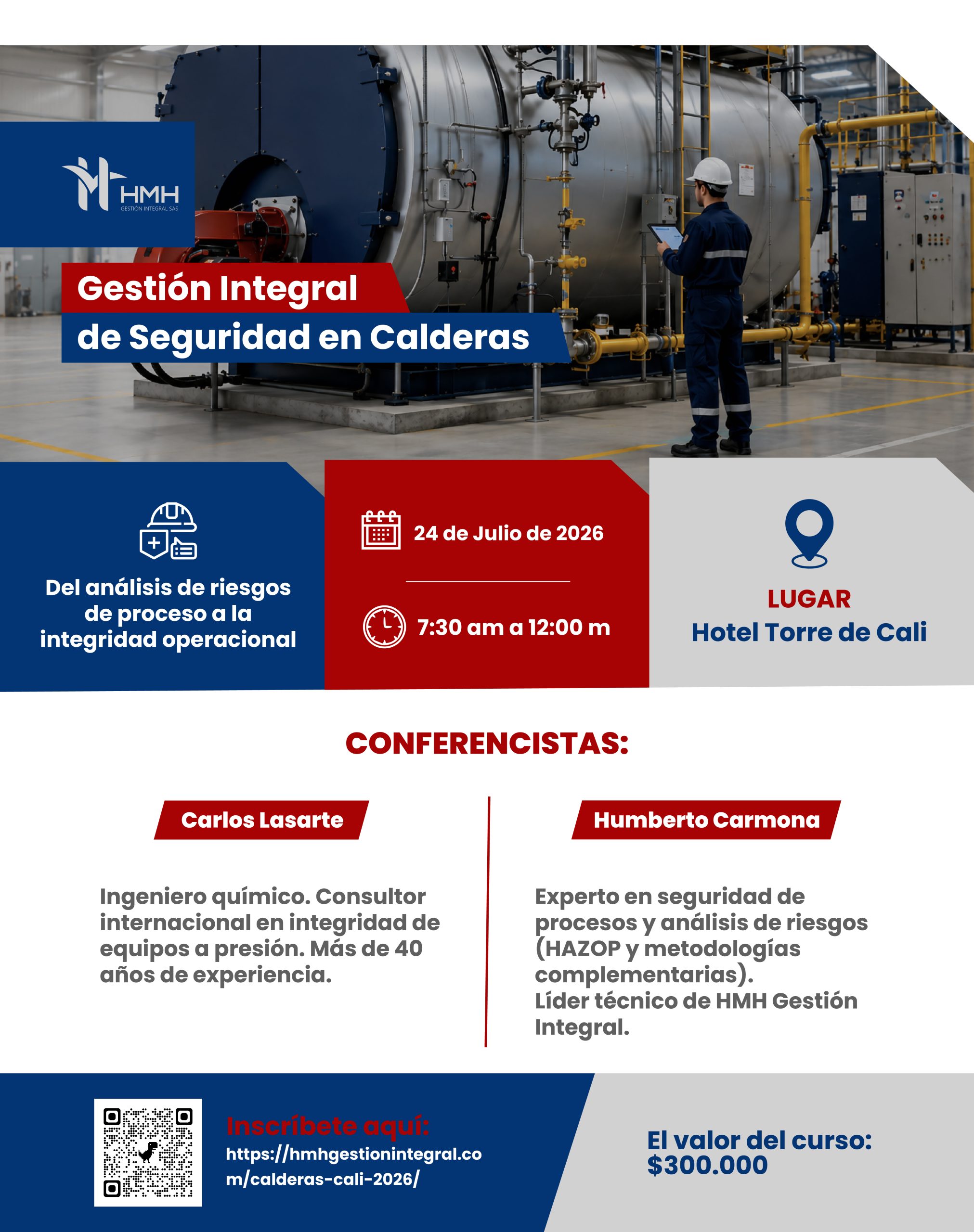 Curso Gestión Integral de Seguridad en Calderas en Cali
